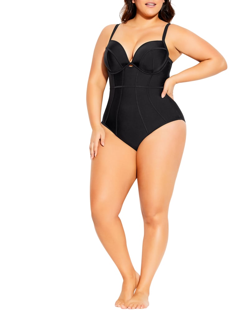 Plus size model wearing Amaia One-Piece by City Chic | Dia&Co | dia_product_style_image_id:201503